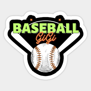 Baseball Gigi Women Ballpark Gigi Baseball Mom Sticker